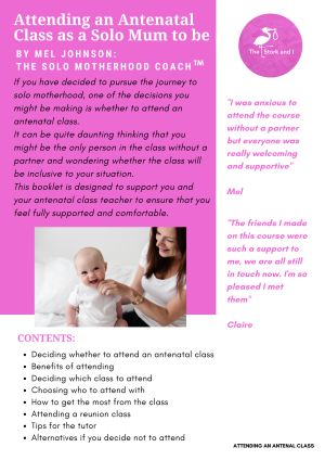 Attending an antenatal class as a solo mother