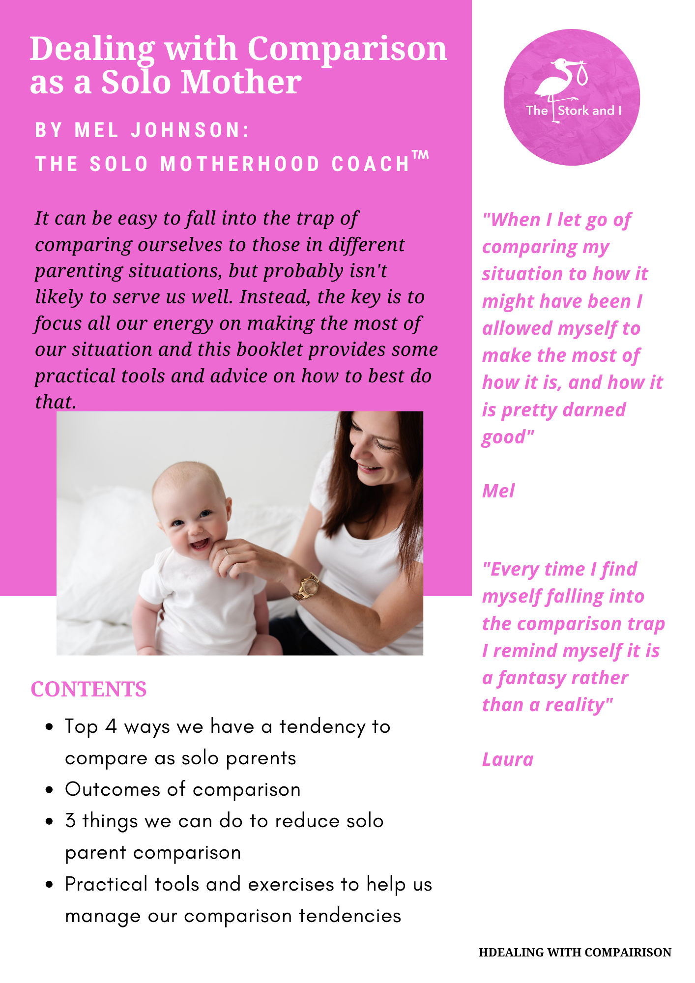 A guide on dealing with comparison as a solo mother