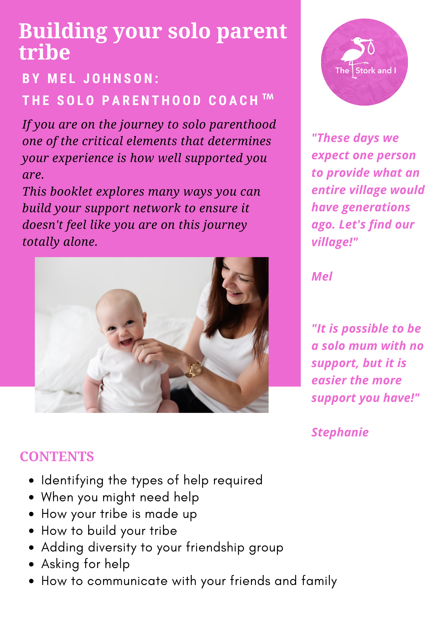 A guide on building your solo parent tribe