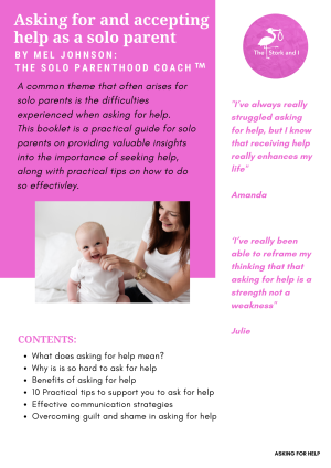 A guide on asking for and accepting help as a solo parent