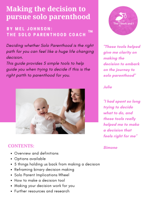 A guide on making the decision to pursue solo parenthood